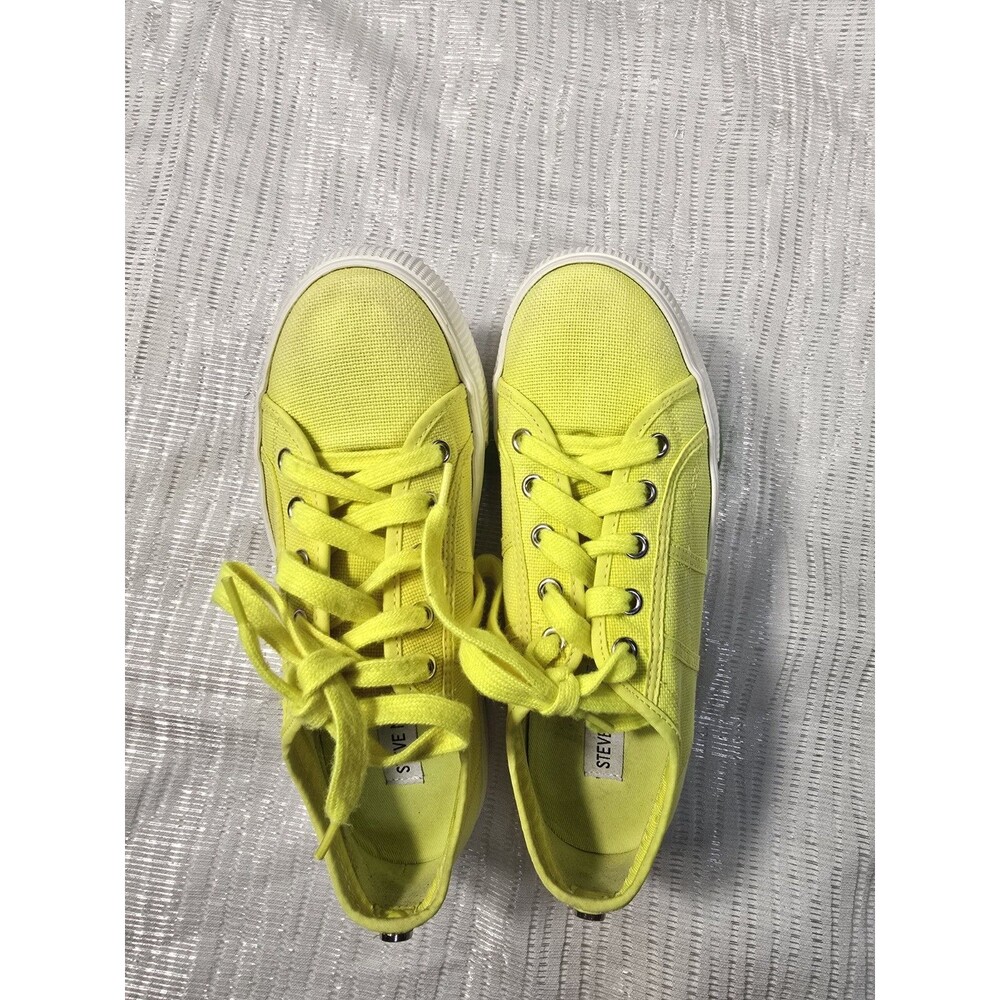 STEVE MADDEN “Emmi” Platform Sneaker, Limelight, Women’s Size 8 - Picture 2 of 16